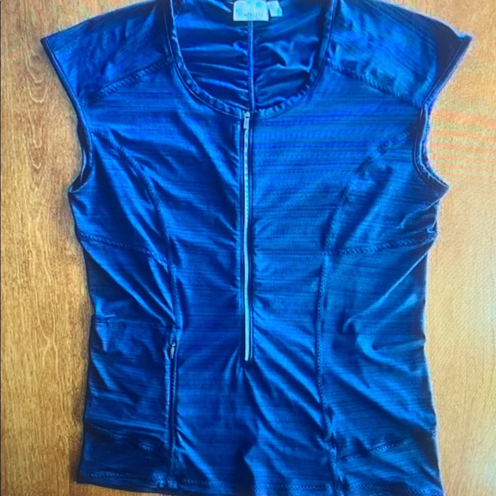 Women's Blue Sleeveless Top